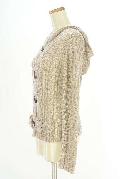 axes femme（アクシーズファム）の古着「リボン付きフーディカーディガン（カーディガン・ボレロ）」大画像３へ