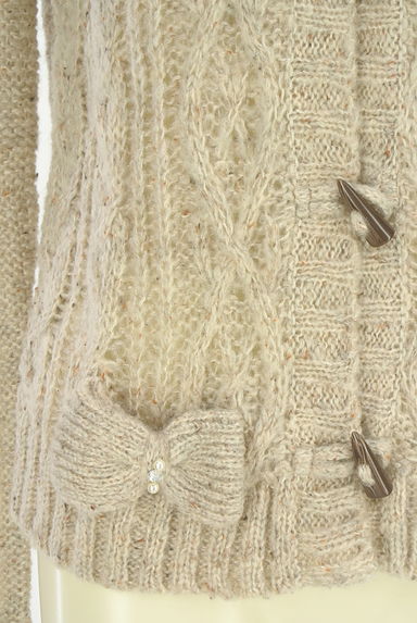 axes femme（アクシーズファム）の古着「リボン付きフーディカーディガン（カーディガン・ボレロ）」大画像５へ