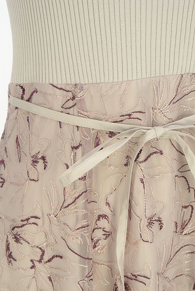 クリックで大画像表示 PROPORTION BODY DRESSING(プロポーションボディドレッシング)の古着「ニット×刺繍チュールロングワンピース(ワンピース・チュニック)」大画像5へ