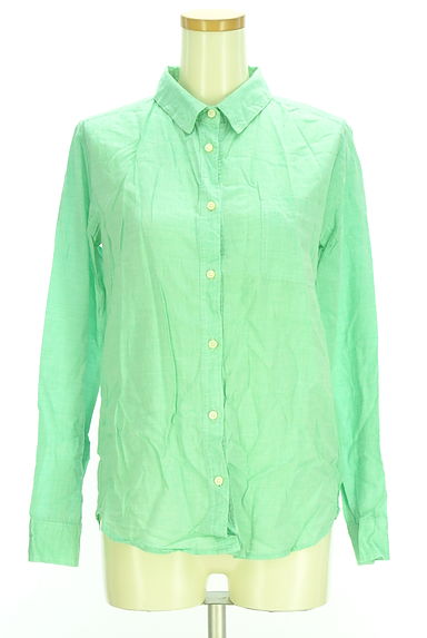 MAYSON GREY（メイソングレイ）の古着「ラウンドヘムカラーシャツ（カジュアルシャツ）」大画像１へ