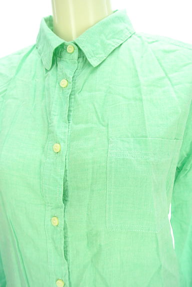 MAYSON GREY（メイソングレイ）の古着「ラウンドヘムカラーシャツ（カジュアルシャツ）」大画像４へ