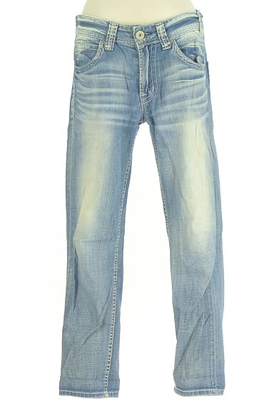 MAYSON GREY（メイソングレイ）の古着「ウオッシュド加工テーパードデニムパンツ（デニムパンツ）」大画像１へ