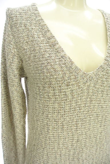 MAYSON GREY（メイソングレイ）の古着「深Vネックラメニット（ニット）」大画像４へ