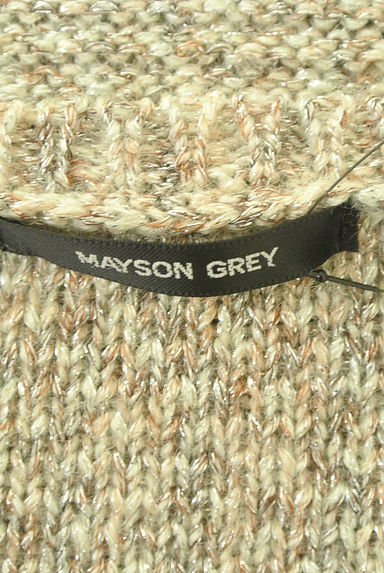 MAYSON GREY（メイソングレイ）の古着「深Vネックラメニット（ニット）」大画像６へ