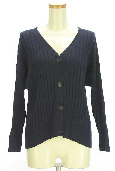 MAYSON GREY（メイソングレイ）の古着「Vネックリブニットカーディガン（カーディガン・ボレロ）」大画像１へ