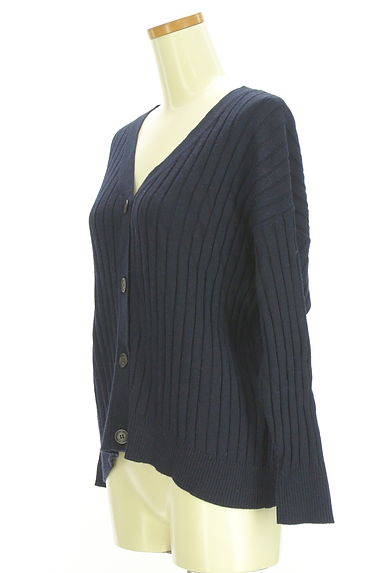 MAYSON GREY（メイソングレイ）の古着「Vネックリブニットカーディガン（カーディガン・ボレロ）」大画像３へ