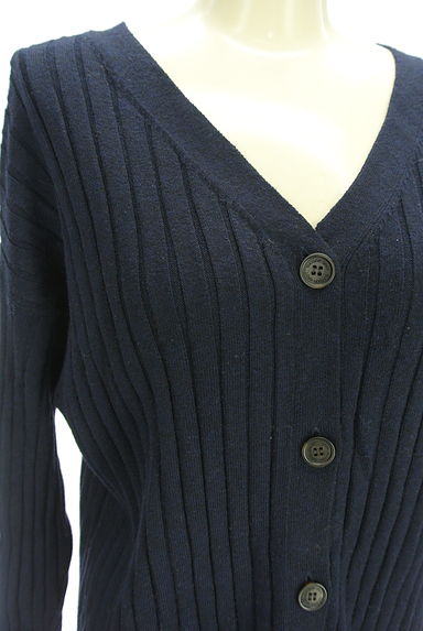 MAYSON GREY（メイソングレイ）の古着「Vネックリブニットカーディガン（カーディガン・ボレロ）」大画像４へ