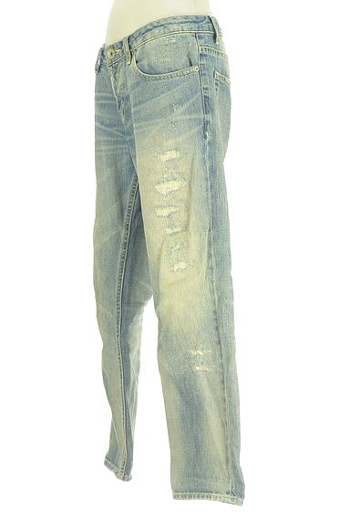 MAYSON GREY（メイソングレイ）の古着「ダメージ加工テーパードデニムパンツ（デニムパンツ）」大画像３へ