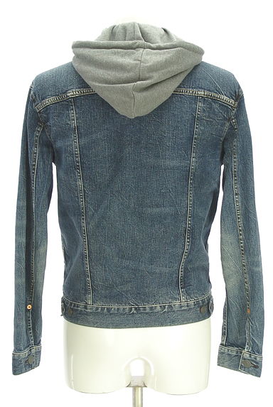 AMERICAN EAGLE（アメリカンイーグル）の古着「フーディデニムジャケット（ブルゾン・スタジャン）」大画像２へ