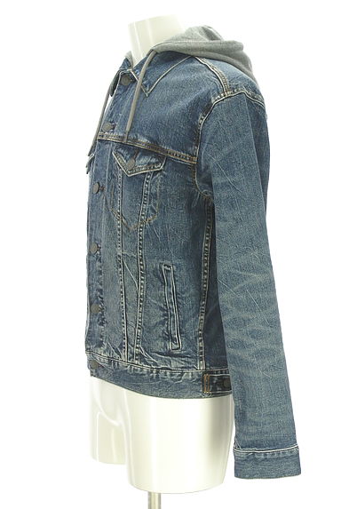 AMERICAN EAGLE（アメリカンイーグル）の古着「フーディデニムジャケット（ブルゾン・スタジャン）」大画像３へ