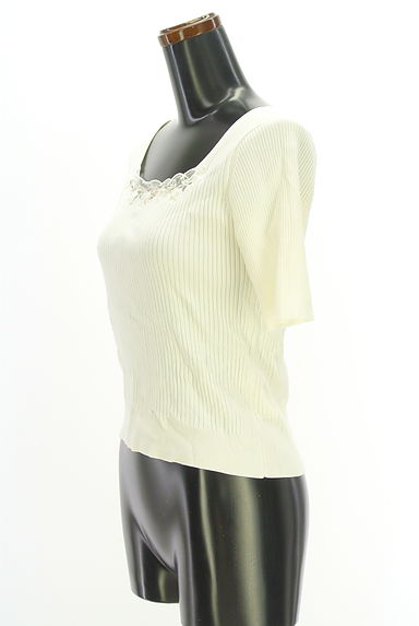 MISCH MASCH（ミッシュマッシュ）の古着「花刺繍リブニット（ニット）」大画像３へ