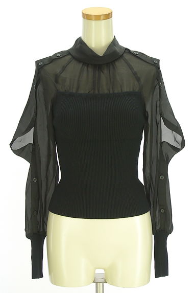 Snidel（スナイデル）の古着「オープンショルダーシアートップス（ニット）」大画像１へ