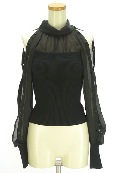 Snidel（スナイデル）の古着「オープンショルダーシアートップス（ニット）」大画像５へ