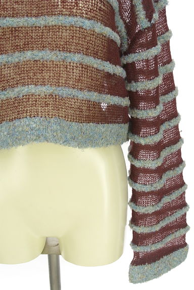 KBF（ケービーエフ）の古着「ローゲージボーダーニット（ニット）」大画像５へ