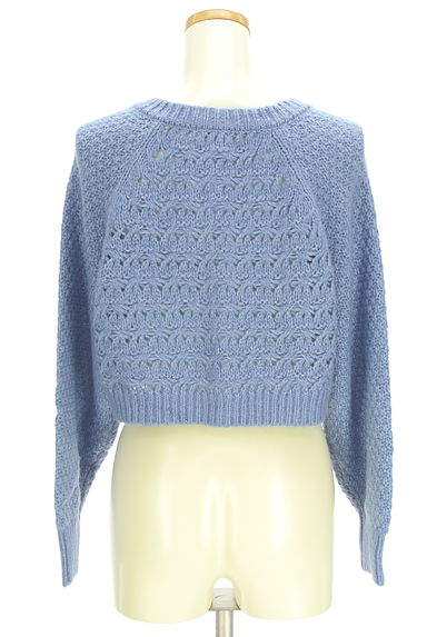 earth music&ecology（アースミュージック＆エコロジー）の古着「ラグランショートニットカーディガン（カーディガン・ボレロ）」大画像２へ