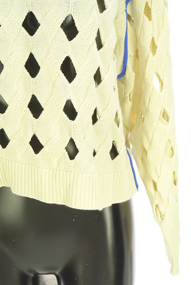 niko and...（ニコ アンド）の古着「ブルーライン透かしニット（ニット）」大画像５へ