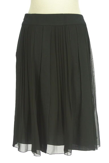 INDIVI（インディヴィ）の古着「ウール×シフォンプリーツスカート（スカート）」大画像２へ