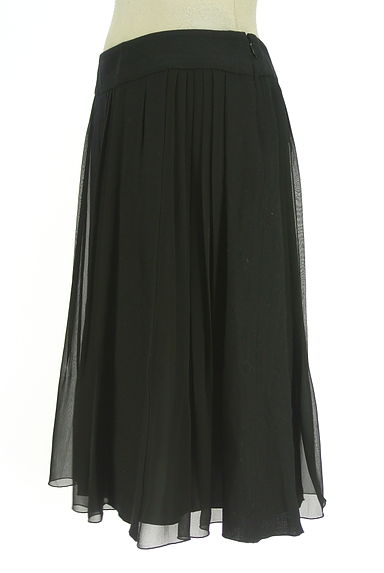 INDIVI（インディヴィ）の古着「ウール×シフォンプリーツスカート（スカート）」大画像３へ