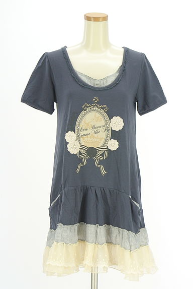 axes femme（アクシーズファム）の古着「裾レースミニワンピース（ワンピース・チュニック）」大画像１へ