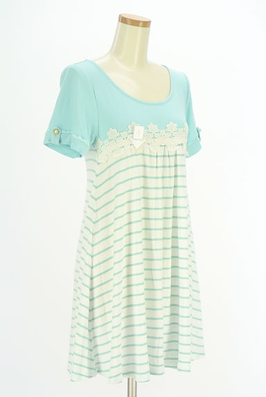 axes femme（アクシーズファム）の古着「バックレースアップミニワンピース（ワンピース・チュニック）」大画像４へ