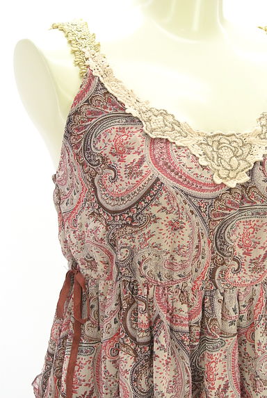 axes femme（アクシーズファム）の古着「ペイズリー柄シフォンキャミ（キャミソール・タンクトップ）」大画像４へ