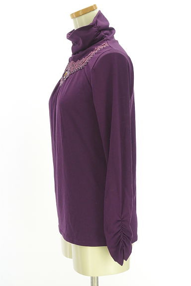 クリックで大画像表示 axes femme(アクシーズファム)の古着「クシュハイネックレースカットソー(カットソー・プルオーバー)」大画像3へ