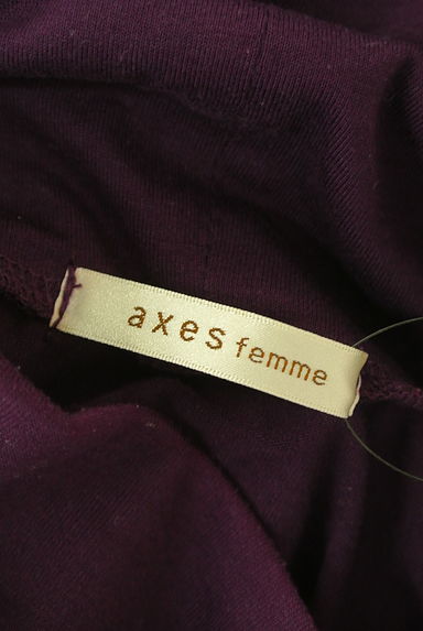 クリックで大画像表示 axes femme(アクシーズファム)の古着「クシュハイネックレースカットソー(カットソー・プルオーバー)」大画像6へ