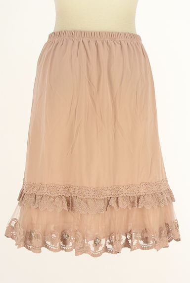 axes femme（アクシーズファム）の古着「膝丈レーススカート（スカート）」大画像２へ