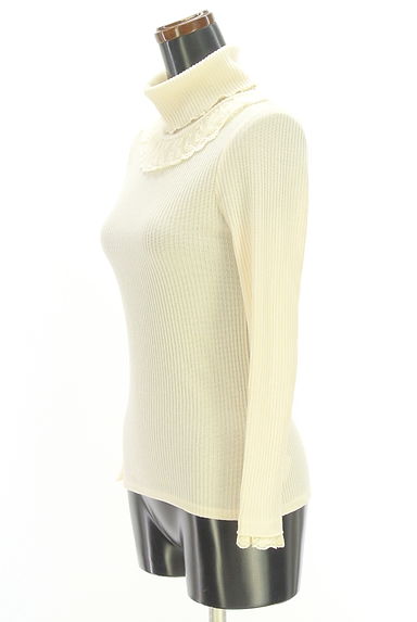 クリックで大画像表示 axes femme(アクシーズファム)の古着「レース付きタートルネックニット(ニット)」大画像3へ