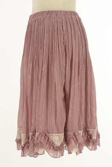 クリックで大画像表示 axes femme(アクシーズファム)の古着「ラメ混膝丈シフォンスカート(スカート)」大画像3へ