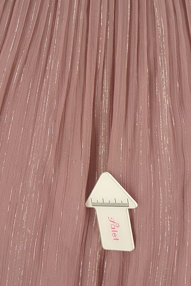 クリックで大画像表示 axes femme(アクシーズファム)の古着「ラメ混膝丈シフォンスカート(スカート)」大画像5へ