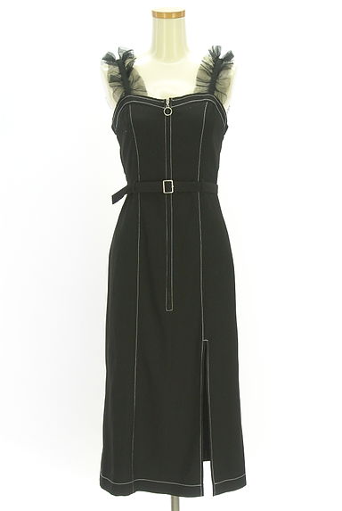 REDYAZEL（レディアゼル）の古着「チュールフリル肩紐キャミワンピ（キャミワンピース）」大画像１へ