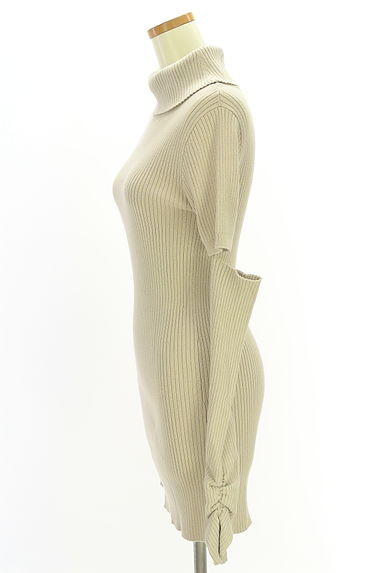 Chico（チコ）の古着「アームウォーマー付きタートルネックリブニットワンピース（ワンピース・チュニック）」大画像３へ