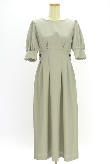 クリックで大画像表示 NATURAL BEAUTY BASIC(ナチュラルビューティベーシック)の古着「半そでパフスリーブワンピース(ワンピース・チュニック)」大画像1へ