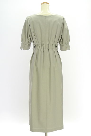 クリックで大画像表示 NATURAL BEAUTY BASIC(ナチュラルビューティベーシック)の古着「半そでパフスリーブワンピース(ワンピース・チュニック)」大画像2へ