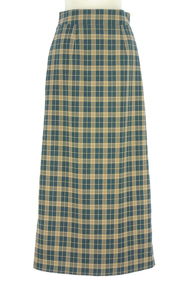 クリックで大画像表示 N.Natural Beauty Basic*(エヌ ナチュラルビューティーベーシック)の古着「チェック柄ロングスカート(ロングスカート・マキシスカート)」大画像1へ