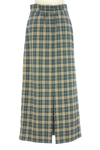 クリックで大画像表示 N.Natural Beauty Basic*(エヌ ナチュラルビューティーベーシック)の古着「チェック柄ロングスカート(ロングスカート・マキシスカート)」大画像2へ
