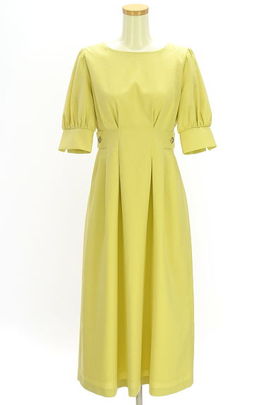 NATURAL BEAUTY BASIC（ナチュラルビューティベーシック）の古着「ウエストタックロングフレアワンピース（ワンピース・チュニック）」大画像１へ