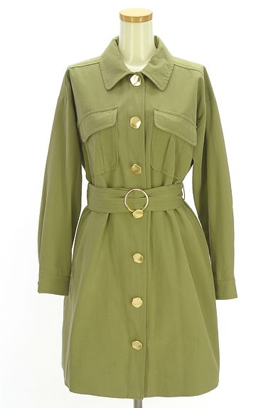 クリックで大画像表示 Her lip to(ハーリップトゥ)の古着「ベルト付き膝上シャツワンピース(ワンピース・チュニック)」大画像1へ