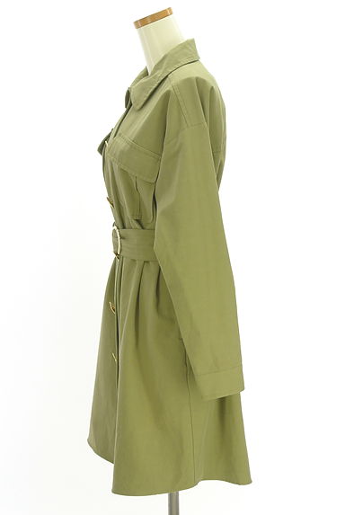 クリックで大画像表示 Her lip to(ハーリップトゥ)の古着「ベルト付き膝上シャツワンピース(ワンピース・チュニック)」大画像3へ