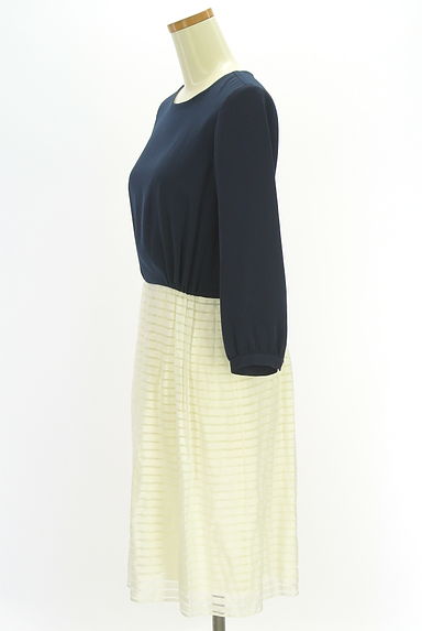 UNITED ARROWS（ユナイテッドアローズ）の古着「green label relaxing 膝丈ドッキングワンピ（ワンピース・チュニック）」大画像３へ