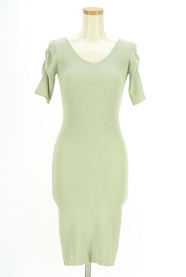 クリックで大画像表示 ROYAL PARTY(ロイヤルパーティ)の古着「膝下ニットワンピース(ワンピース・チュニック)」大画像1へ