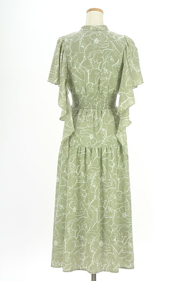 dazzlin（ダズリン）の古着「肩フリルロングワンピース（ワンピース・チュニック）」大画像２へ