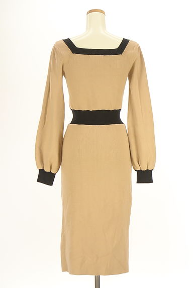 ROYAL PARTY（ロイヤルパーティ）の古着「配色ロングニットワンピース（ワンピース・チュニック）」大画像２へ