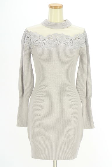 Snidel（スナイデル）の古着「チュール切替ニットミニワンピース（ワンピース・チュニック）」大画像１へ