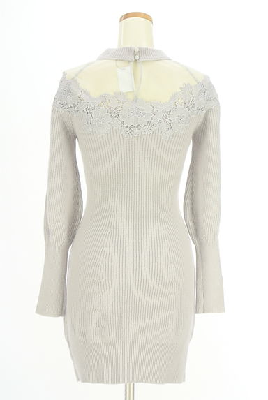 Snidel（スナイデル）の古着「チュール切替ニットミニワンピース（ワンピース・チュニック）」大画像２へ