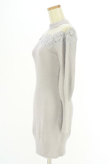 Snidel（スナイデル）の古着「チュール切替ニットミニワンピース（ワンピース・チュニック）」大画像３へ