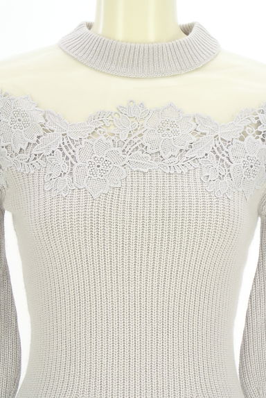 Snidel（スナイデル）の古着「チュール切替ニットミニワンピース（ワンピース・チュニック）」大画像４へ