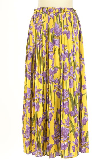 &ellecy（アンドエルシー）の古着「花柄プリーツロングスカート（ロングスカート・マキシスカート）」大画像２へ