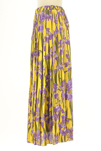 &ellecy（アンドエルシー）の古着「花柄プリーツロングスカート（ロングスカート・マキシスカート）」大画像３へ